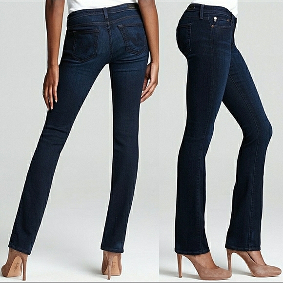 AG Adriano Goldschmied The Ballad Low Rise Slim Bootcut Dk Wash Jeans - Picture 10 of 10